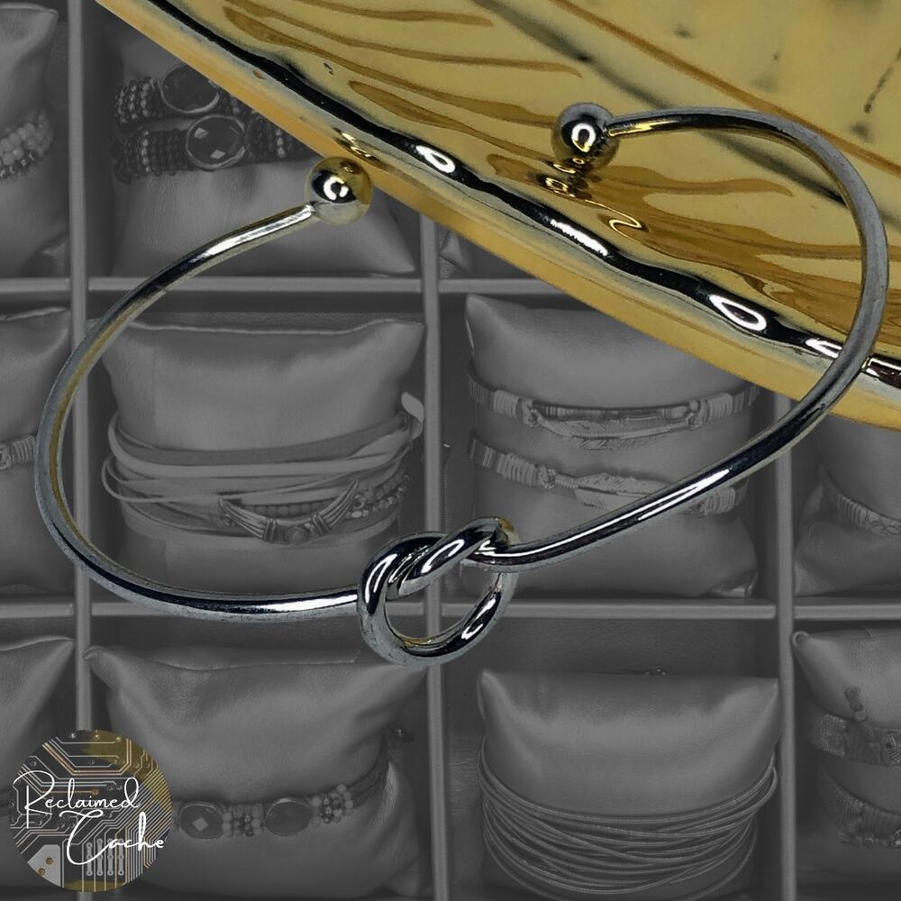Silver Love Knot Cuff